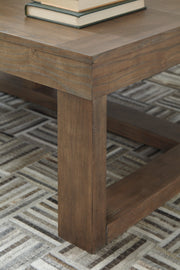 Cariton Coffee Table with 2 End Tables in Gray from Ashley - DMV Furniture