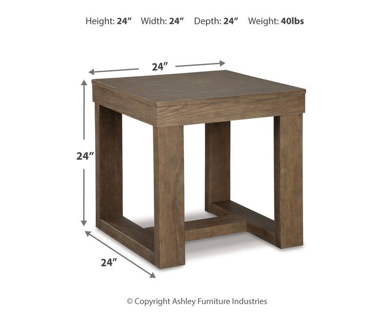 Cariton Coffee Table with 2 End Tables in Gray from Ashley - DMV Furniture
