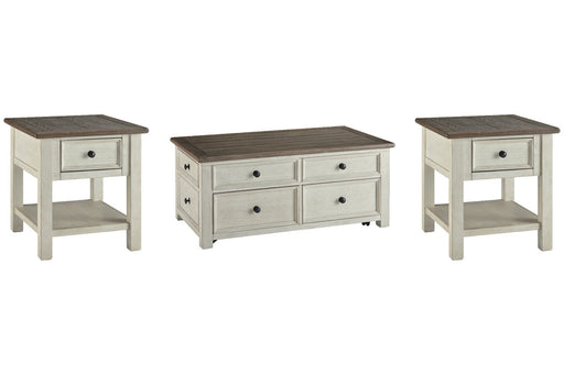 Bolanburg Two-tone Coffee Table and 2 End Tables -  Ashley - DMV Furniture