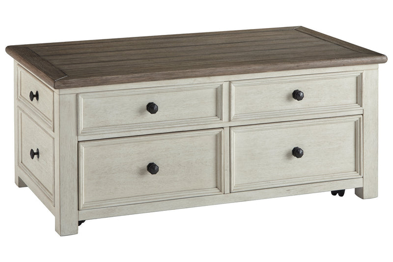 Bolanburg Two-tone Coffee Table and 2 Chairside End Tables -  Ashley - DMV Furniture
