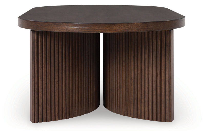Korestone  Coffee Table and 2 End Tables -  Ashley - DMV Furniture