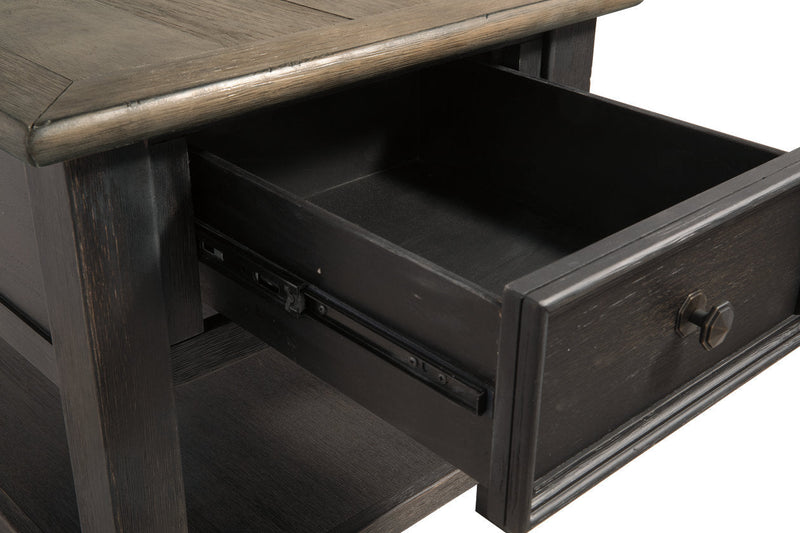Tyler Creek Grayish Brown/Black Coffee Table and 2 End Tables -  Ashley - DMV Furniture