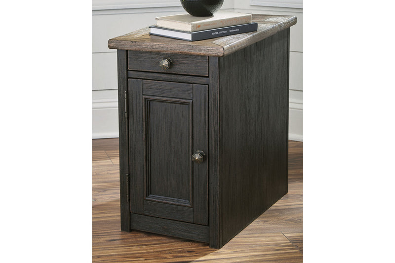 Tyler Creek Grayish Brown/Black Coffee Table and 2 Chairside End Tables -  Ashley - DMV Furniture