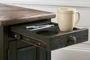 Tyler Creek Grayish Brown/Black Coffee Table and 2 Chairside End Tables -  Ashley - DMV Furniture