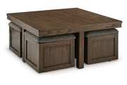 Boardernest Brown Coffee Table and 2 End Tables -  Ashley - DMV Furniture