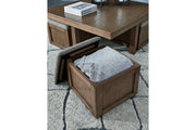 Boardernest Brown Coffee Table and 2 End Tables -  Ashley - DMV Furniture