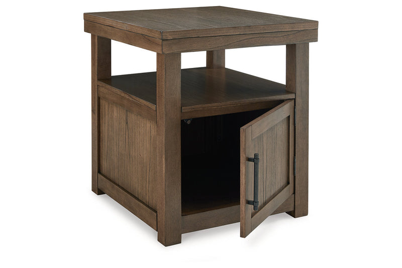 Boardernest Brown Coffee Table and 2 End Tables -  Ashley - DMV Furniture