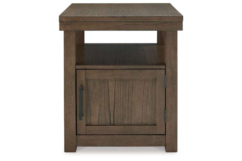 Boardernest Brown Coffee Table and 2 End Tables -  Ashley - DMV Furniture