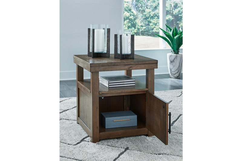 Boardernest Brown Coffee Table and 2 End Tables -  Ashley - DMV Furniture