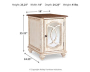 Realyn White/Brown Coffee Table with 2 End Tables from Ashley - DMV Furniture