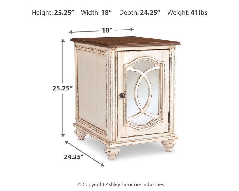 Realyn White/Brown Coffee Table with 2 End Tables from Ashley - DMV Furniture