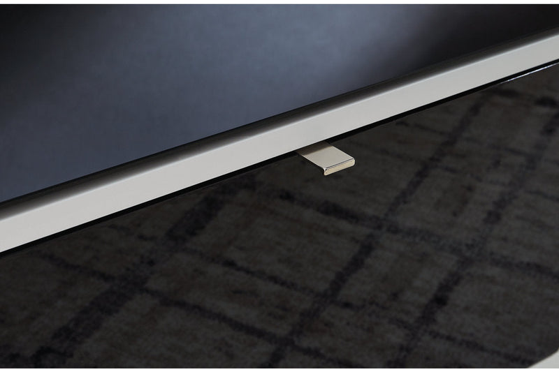 Gardoni White/Black Coffee Table and 2 End Tables -  Ashley - DMV Furniture