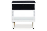 Gardoni White/Black Coffee Table and 2 End Tables -  Ashley - DMV Furniture