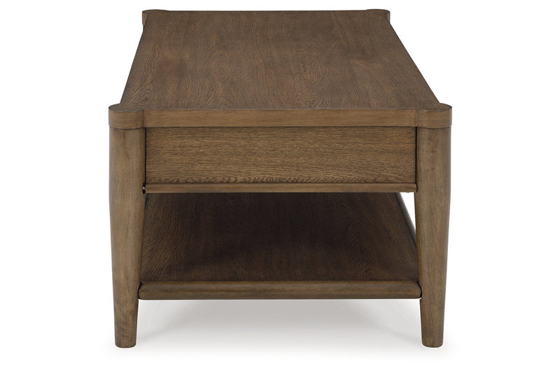 Roanhowe Brown Coffee Table and 2 End Tables -  Ashley - DMV Furniture