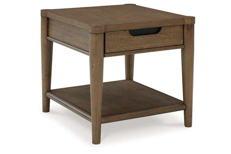 Roanhowe Brown Coffee Table and 2 End Tables -  Ashley - DMV Furniture