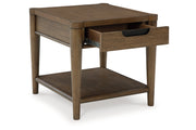 Roanhowe Brown Coffee Table and 2 End Tables -  Ashley - DMV Furniture