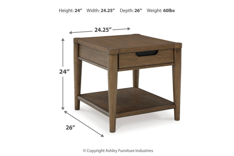 Roanhowe Brown Coffee Table and 2 End Tables -  Ashley - DMV Furniture
