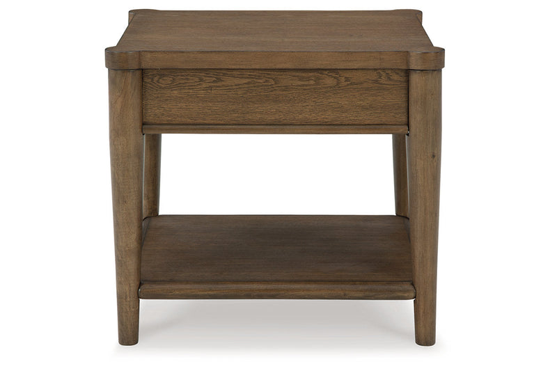 Roanhowe Brown Coffee Table and 2 End Tables -  Ashley - DMV Furniture