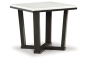 Fostead White/Espresso Coffee Table and 2 Ends -  Ashley - DMV Furniture