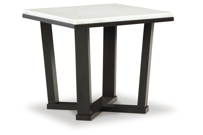 Fostead White/Espresso Coffee Table and 2 Ends -  Ashley - DMV Furniture
