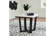 Fostead White/Espresso Coffee Table and 2 Ends -  Ashley - DMV Furniture