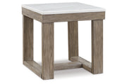 Loyaska Brown/Ivory Coffee Table and 2 End Tables -  Ashley - DMV Furniture