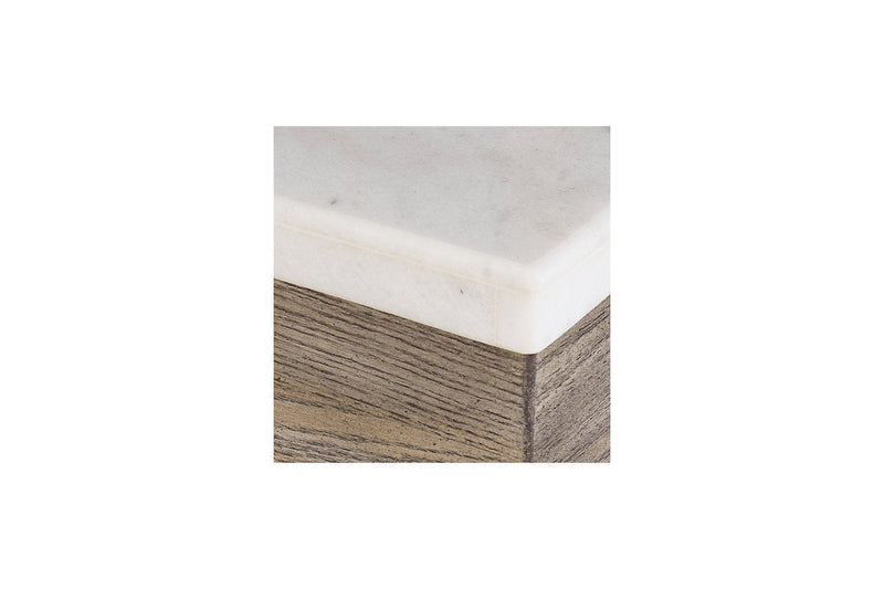 Loyaska Brown/Ivory Coffee Table and 2 End Tables -  Ashley - DMV Furniture