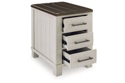 Darborn Gray/Brown Lift-top Coffee Table and 2 Chairside End Tables -  Ashley - DMV Furniture