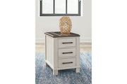 Darborn Gray/Brown Lift-top Coffee Table and 2 Chairside End Tables -  Ashley - DMV Furniture