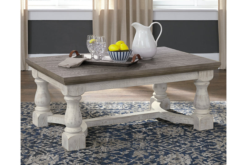 Havalance Gray/White Coffee Table and 2 End Tables -  Ashley - DMV Furniture