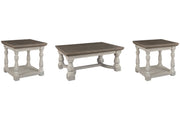 Havalance Gray/White Coffee Table and 2 End Tables -  Ashley - DMV Furniture