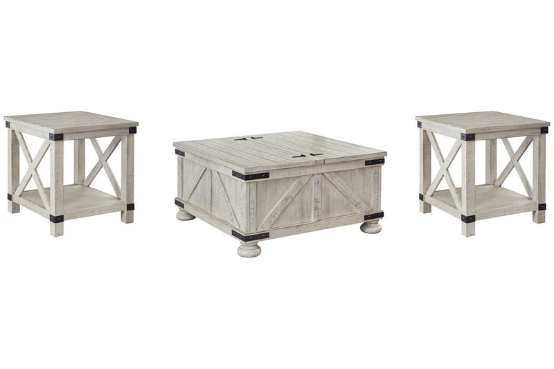 Carynhurst Whitewash Coffee Table and 2 End Tables -  Ashley - DMV Furniture