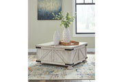 Carynhurst Whitewash Coffee Table and 2 End Tables -  Ashley - DMV Furniture