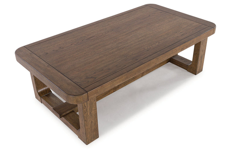 Cabalynn Light Brown Coffee Table and 2 End Tables -  Ashley - DMV Furniture