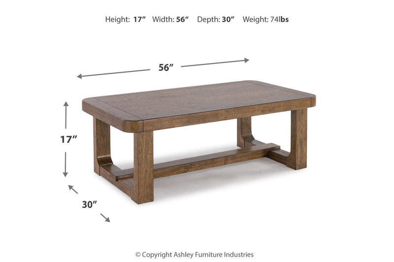 Cabalynn Light Brown Coffee Table and 2 End Tables -  Ashley - DMV Furniture