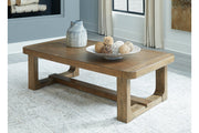 Cabalynn Light Brown Coffee Table and 2 End Tables -  Ashley - DMV Furniture