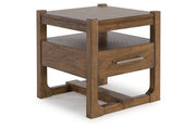 Cabalynn Light Brown Coffee Table and 2 End Tables -  Ashley - DMV Furniture