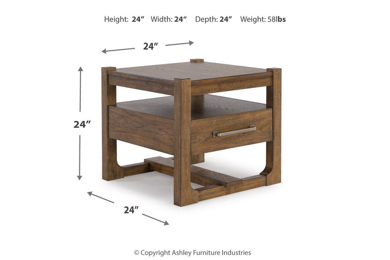 Cabalynn Light Brown Coffee Table and 2 End Tables -  Ashley - DMV Furniture