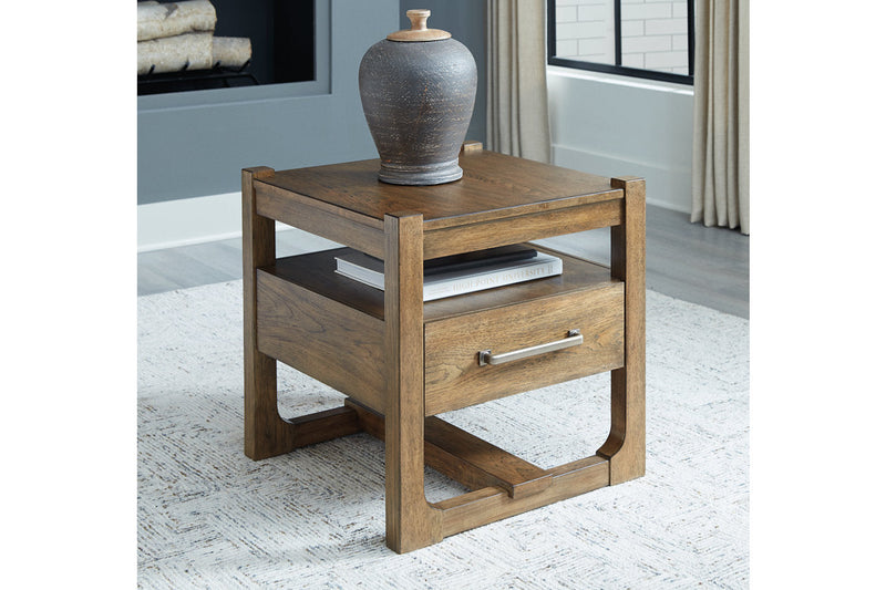 Cabalynn Light Brown Coffee Table and 2 End Tables -  Ashley - DMV Furniture