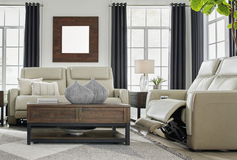 Battleville Almond Power Reclining Living Room Set