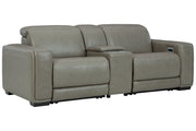 Correze Gray 3-Piece Power Reclining Loveseat from Ashley - DMV Furniture