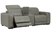 Correze Gray 3-Piece Power Reclining Loveseat from Ashley - DMV Furniture