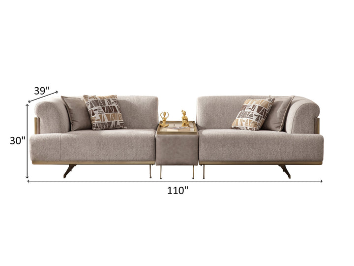 Urla 110" Wide Modular 4 Seater Sofa