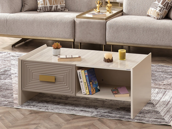 Urla 43" Wide Coffee Table