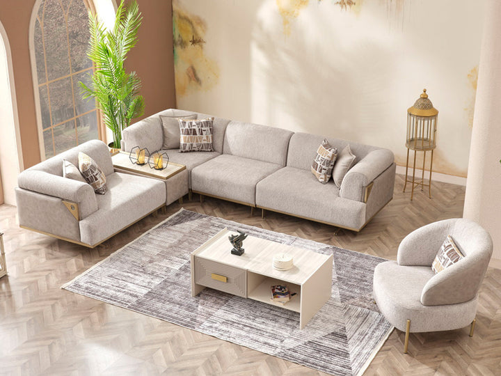 Urla 116" / 101" Wide Sectional