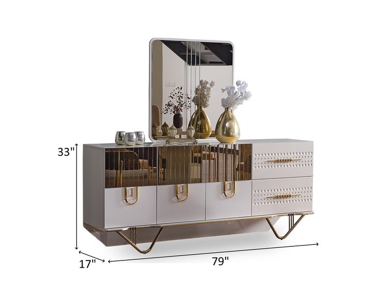 Valence 79" Wide Buffet With Mirror