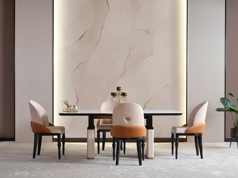 Voyance 80.3" Wide 6 Person Dining Table