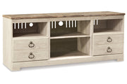Willowton Whitewash 3-Piece Entertainment Center -  Ashley - DMV Furniture