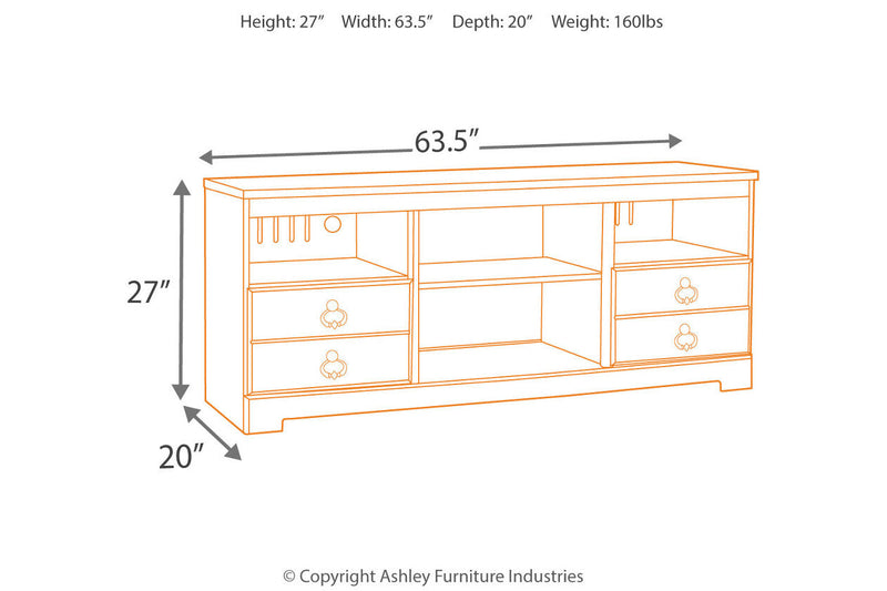 Willowton Whitewash 3-Piece Entertainment Center -  Ashley - DMV Furniture