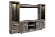 Wynnlow Gray 4-Piece Entertainment Center -  Ashley - DMV Furniture